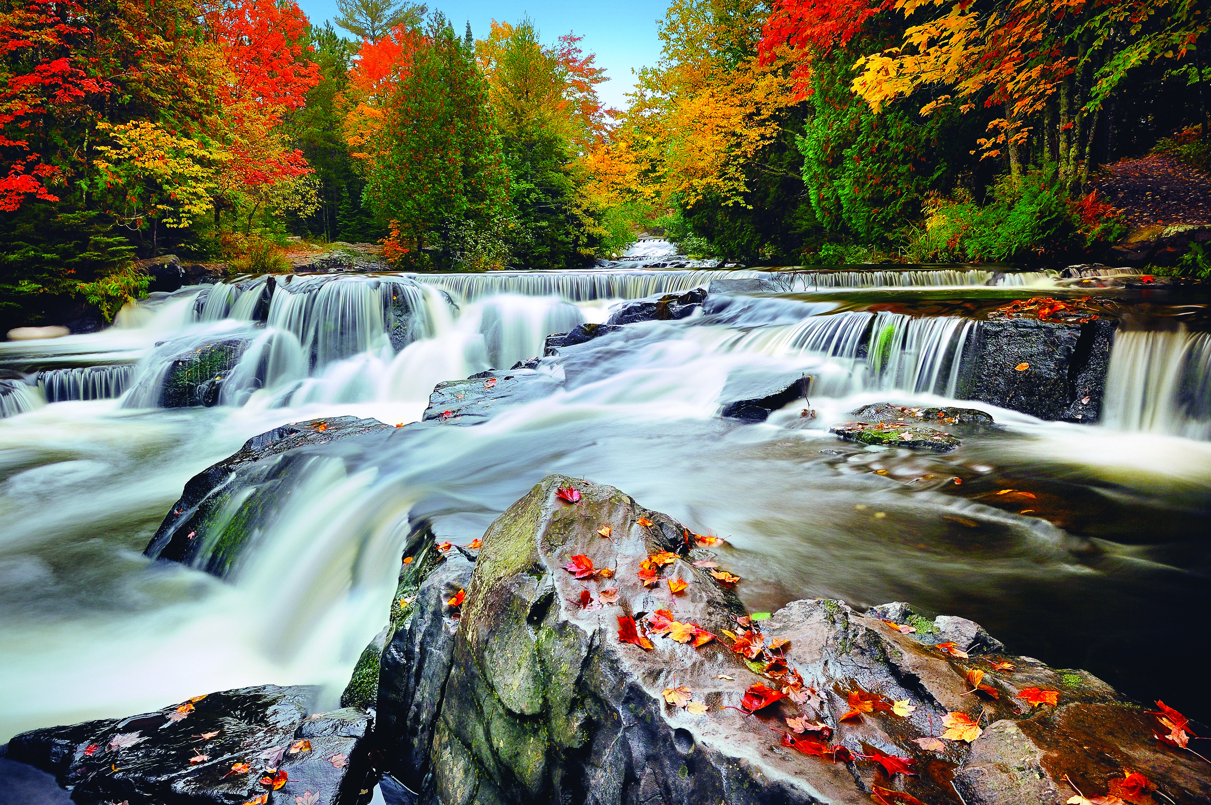 Bond Falls in Fall