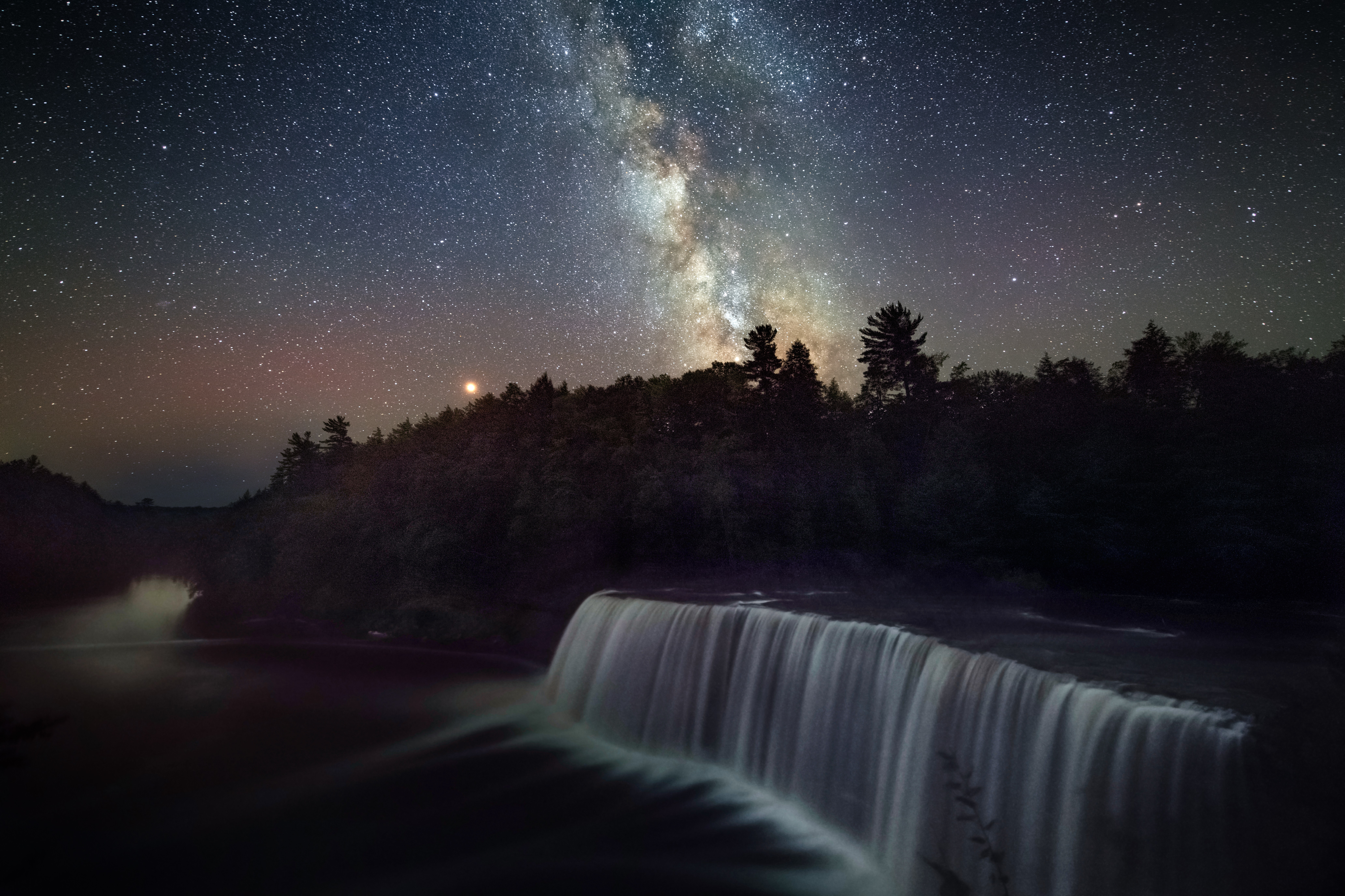 Stargazing in Michigan The Milky Way over Tahquamenon Falls