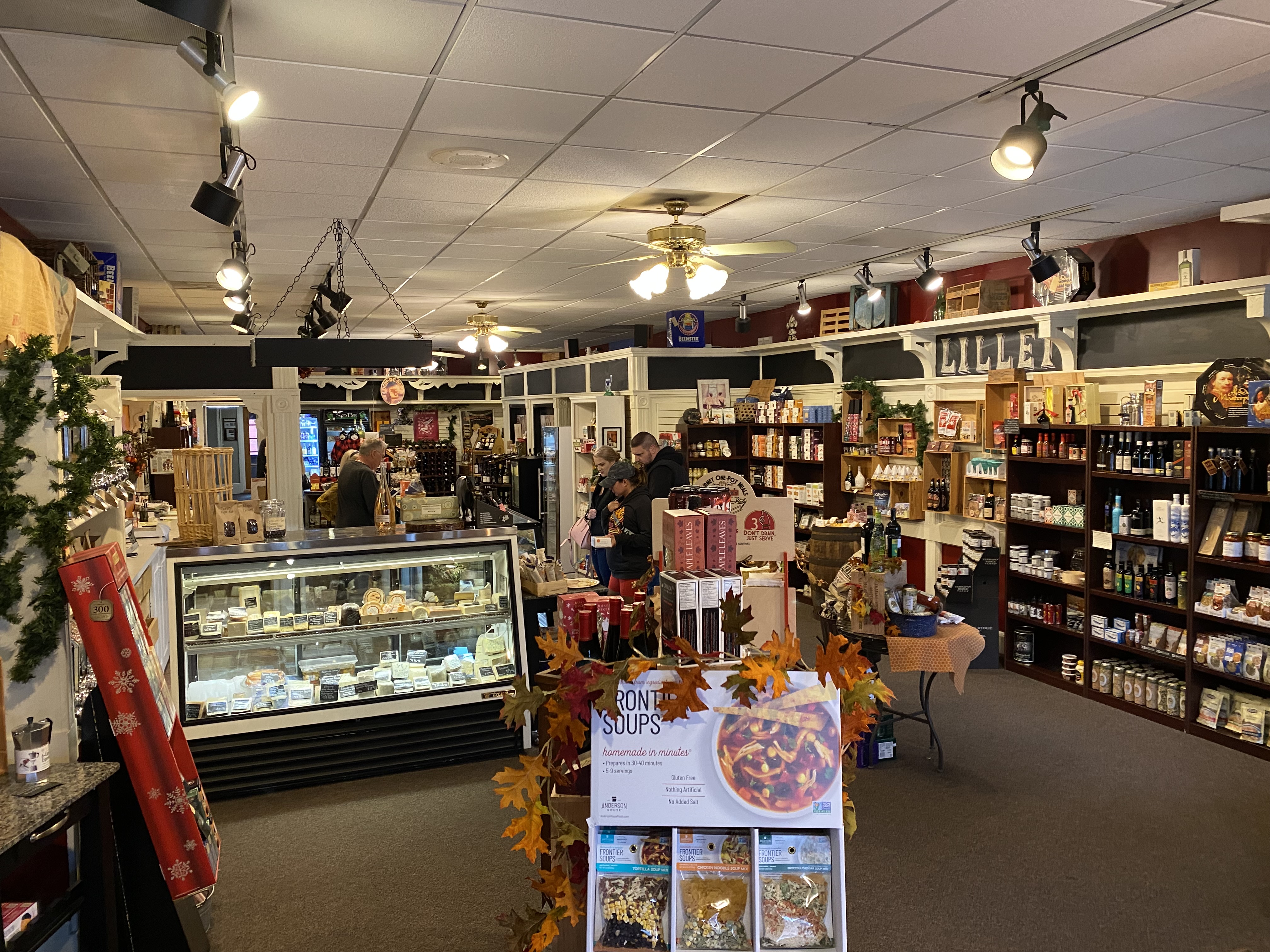 The Boulevard Market Interior of a shop with shelves of specialty food items.