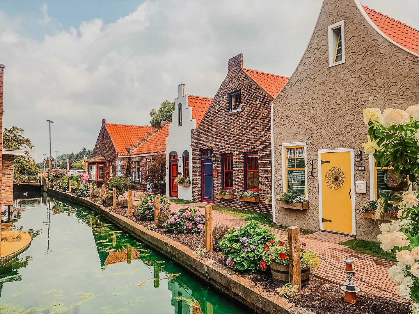 Holland Dutch-style buildings along a canal