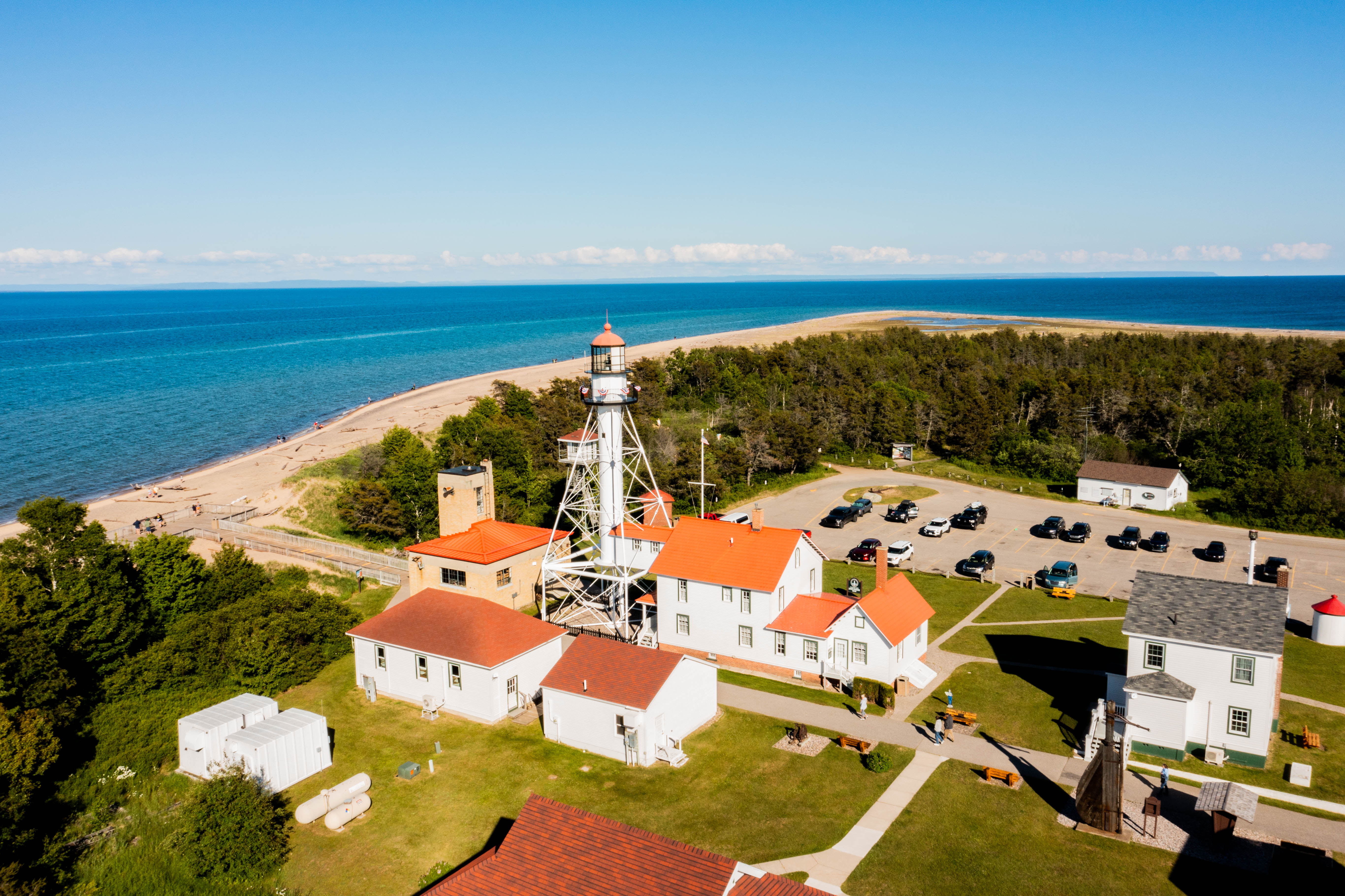 Whitefish Point A lighthouse on the shore of Lake Superior