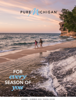 Pure Michigan Spring/Summer Travel Guide cover with a tagline that reads "For Every Season of You".