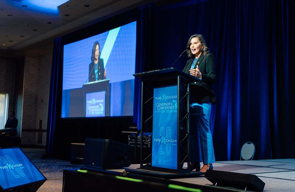 Governor Whitmer provides remarks at the 2026 Pure Michigan Governor's Conference on Tourism in Traverse City