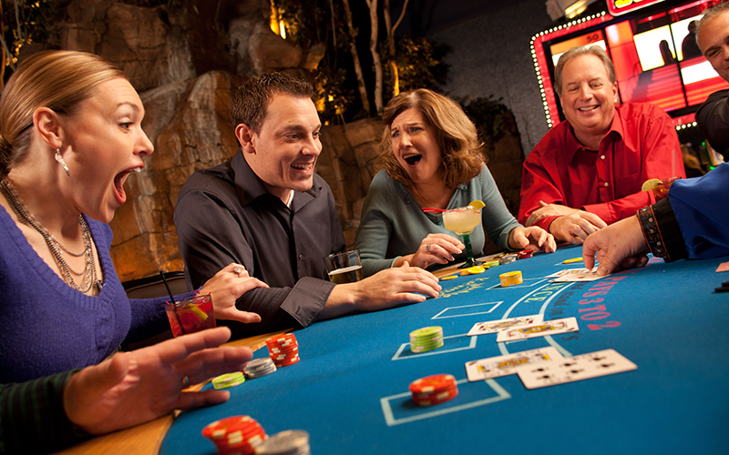 people at a gambling table