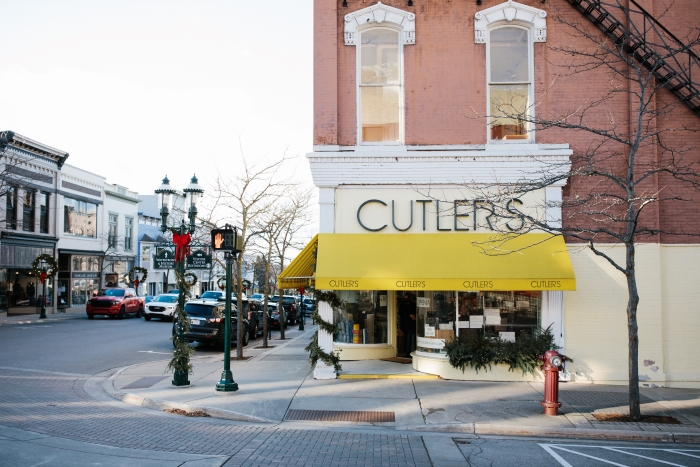 Exterior of the Cutler's storefront. 