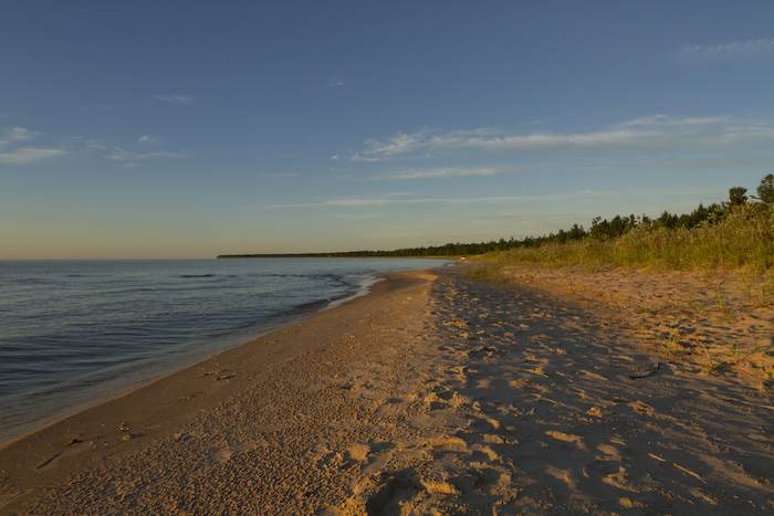 Lake Michigan shoreline at Beaver Island.