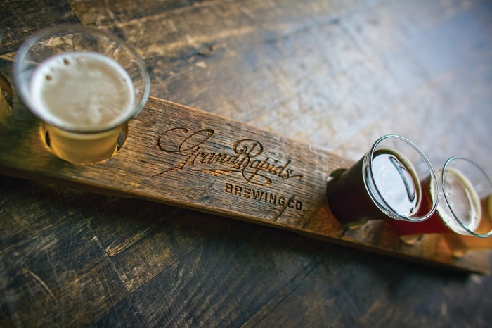 A Beer Flight at Grand Rapids Brewing Co.