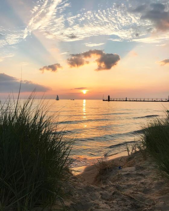 South Haven Beach and Lighthouse