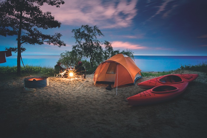 Camping at Port Crescent State Park