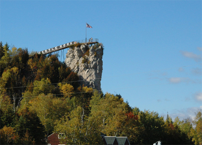 Castle Rock in St. Ignace
