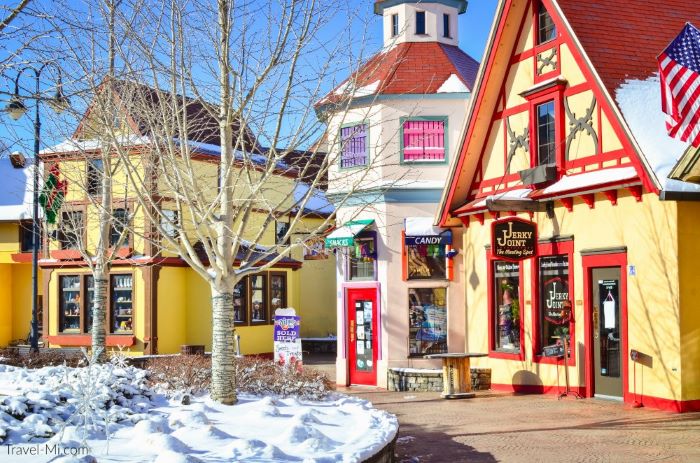 Downtown Frankenmuth in Winter
