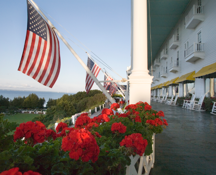 Grand Hotel Porch Flowers