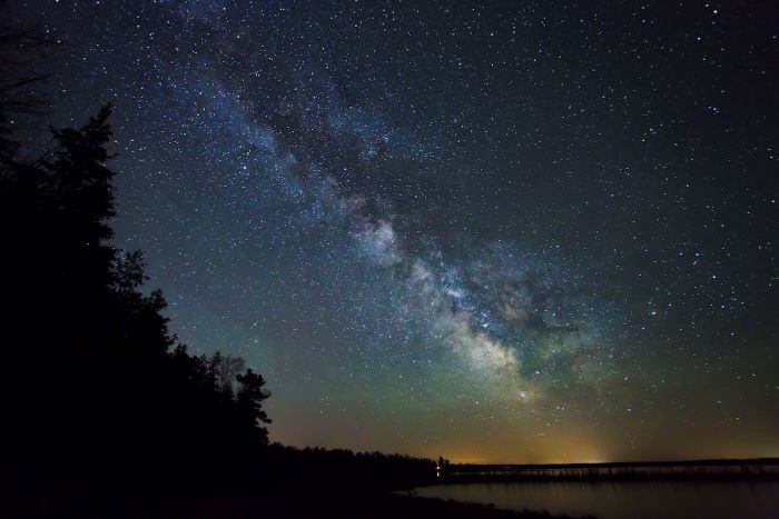 The Milky Way above Headlands International Dark Sky Park.