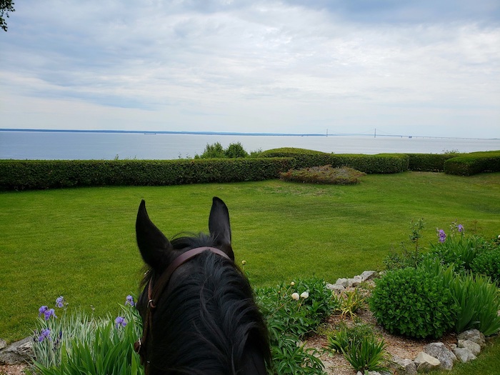 Horseback riding on Mackinac Island