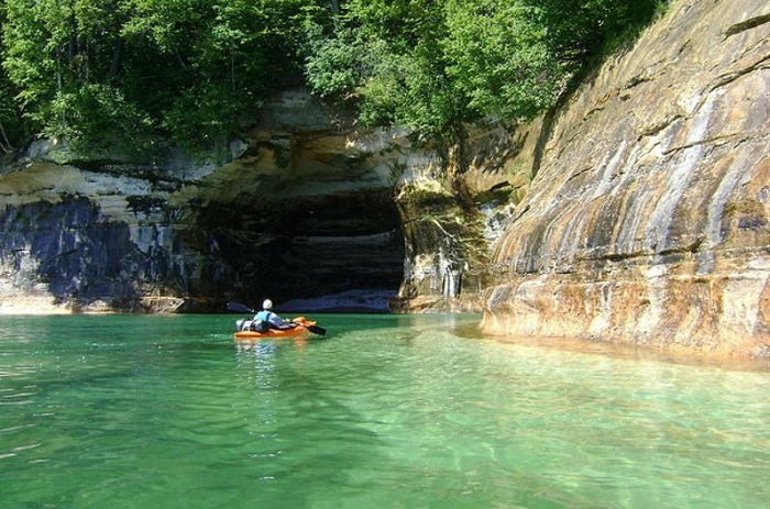 Kayaking near Grand Island