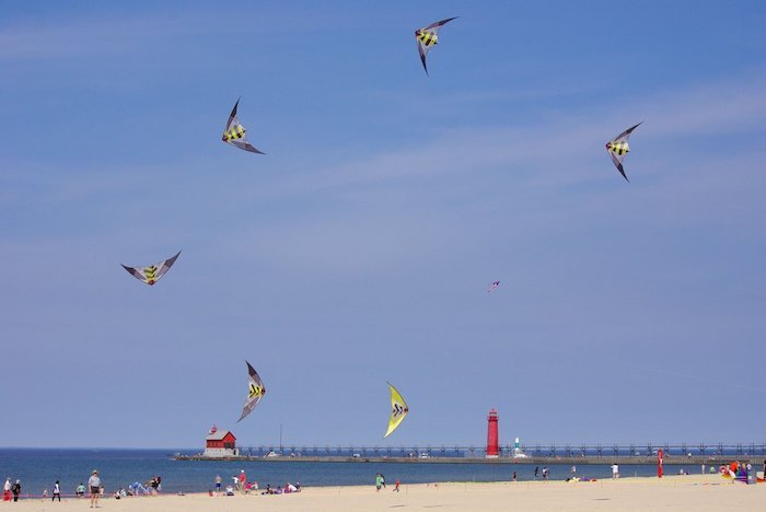 Kites at Grand Haven