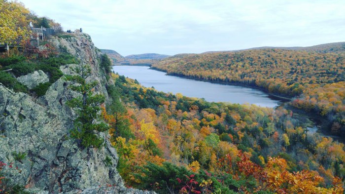 Lake of the Clouds in Porcupine Mountains Wilderness State Park