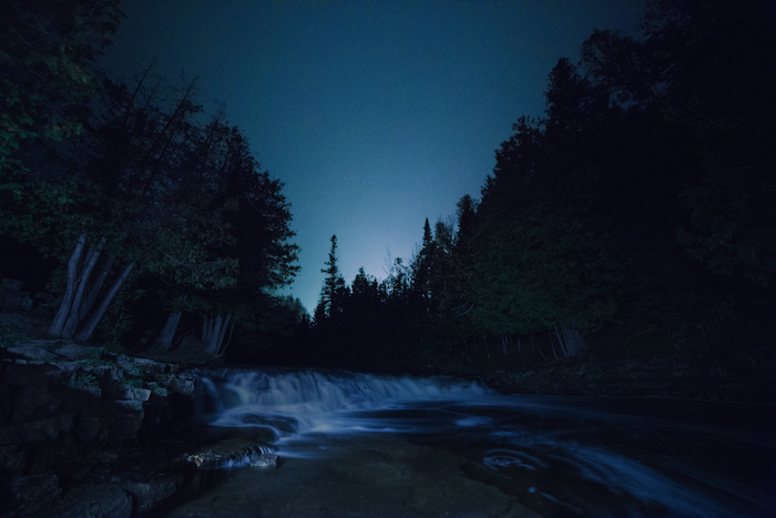 Ocqueoc Falls at Night