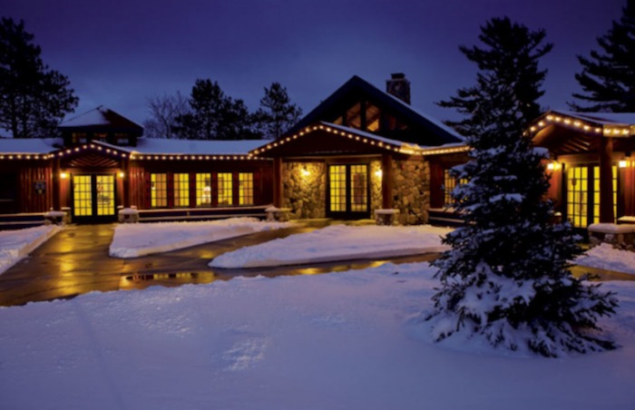 Otsego Club resort at night