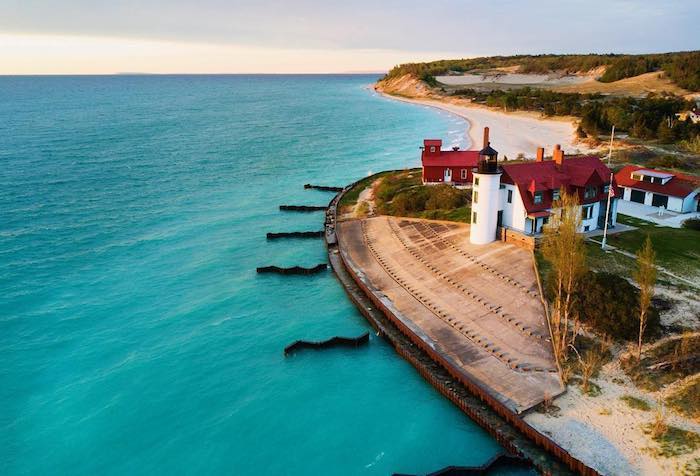 Point Betsie Light in Frankfort