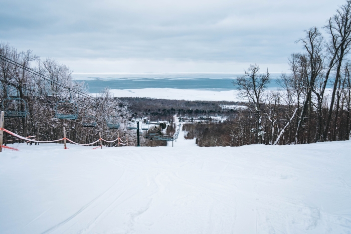 Ski run at Porcupine Mountain.