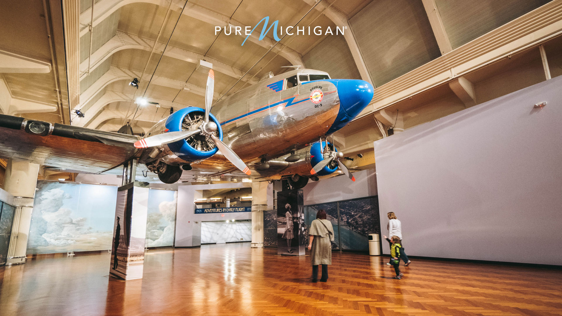 Plane exhibit at The Henry Ford museum