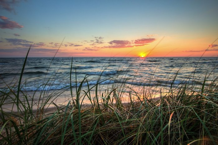 Sunset PJ Hoffmaster State Park