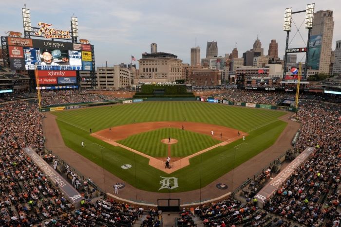 Comerica Park on Pure Michigan Night