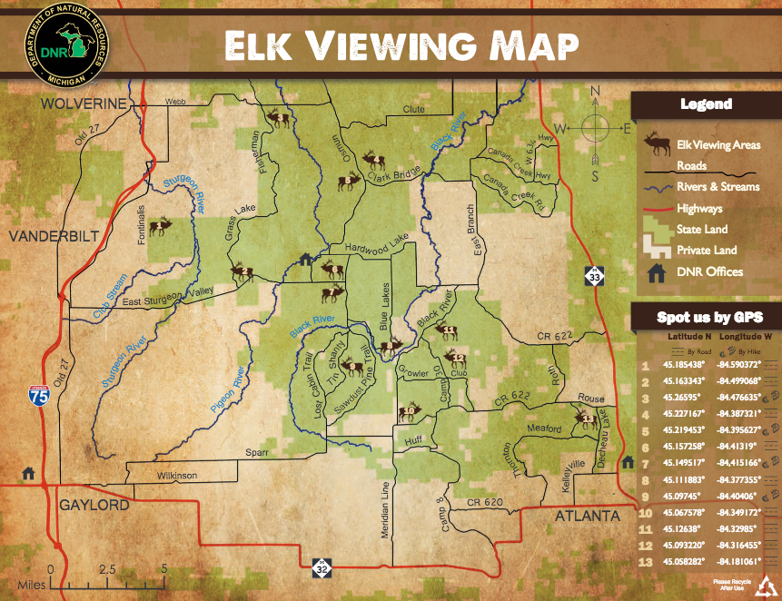 elk viewing map