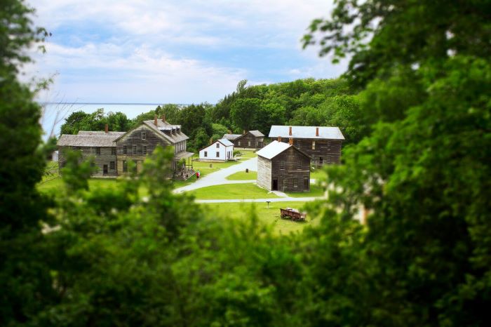 Historic buildings at Fayette Historic State Park