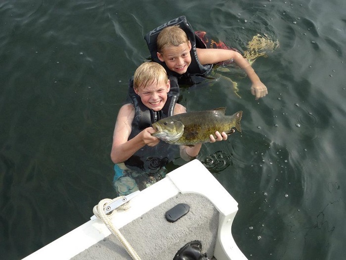 Fishing in Gratiot Lake