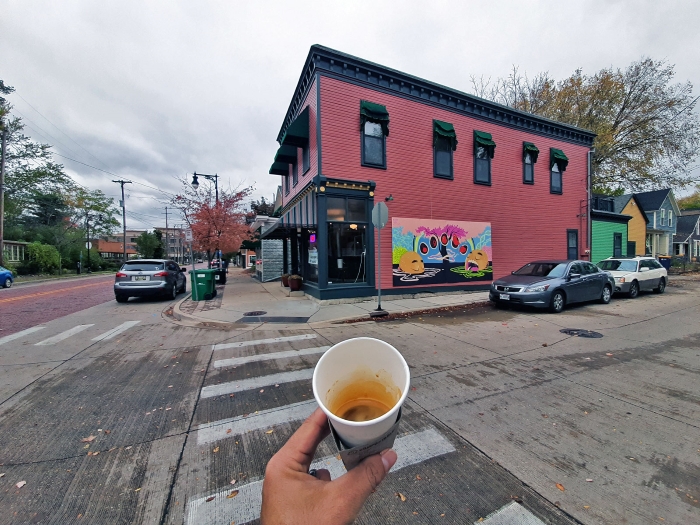 Exterior of The Sparrow Coffee & Tea & Newsstand