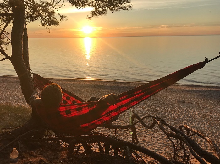 Hammocking at Pictured Rocks National Lakeshore