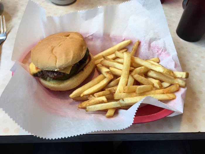 Cheeseburger Basket, Everything on It from Kate’s Diner