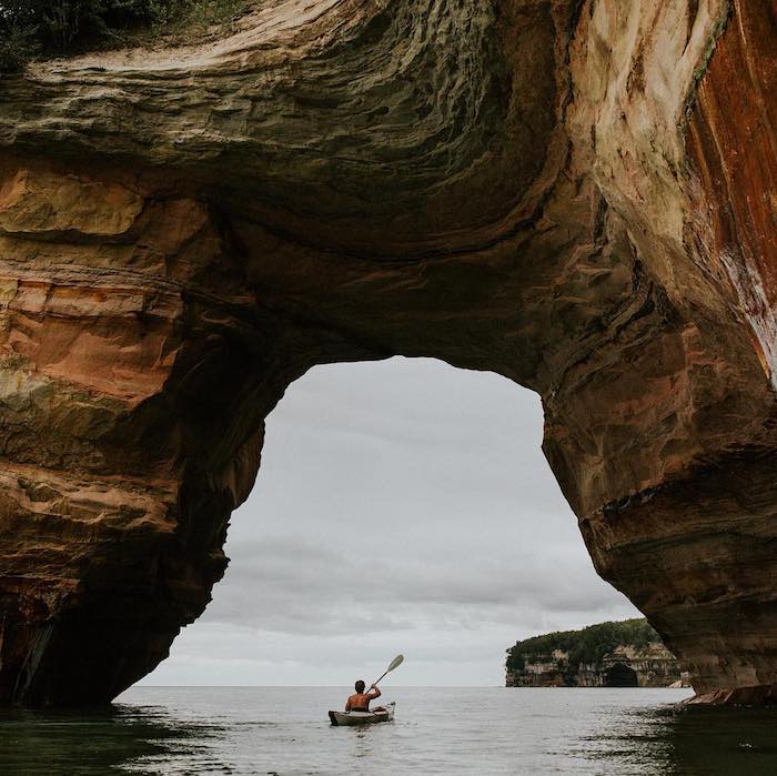 Kayaking Pictured Rocks