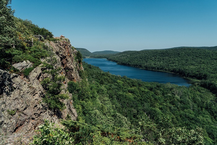 Lake of the Clouds in Porcupine Mountain State Park