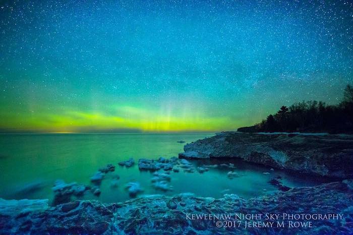 Northern Lights over Lake Superior