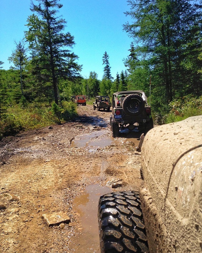 Off-roading at Drummond Island