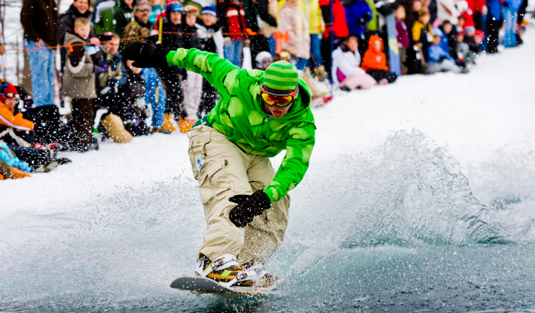 slush cup at shanty creek