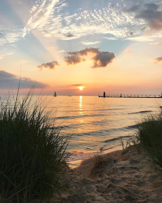 A serene sunset in South Haven