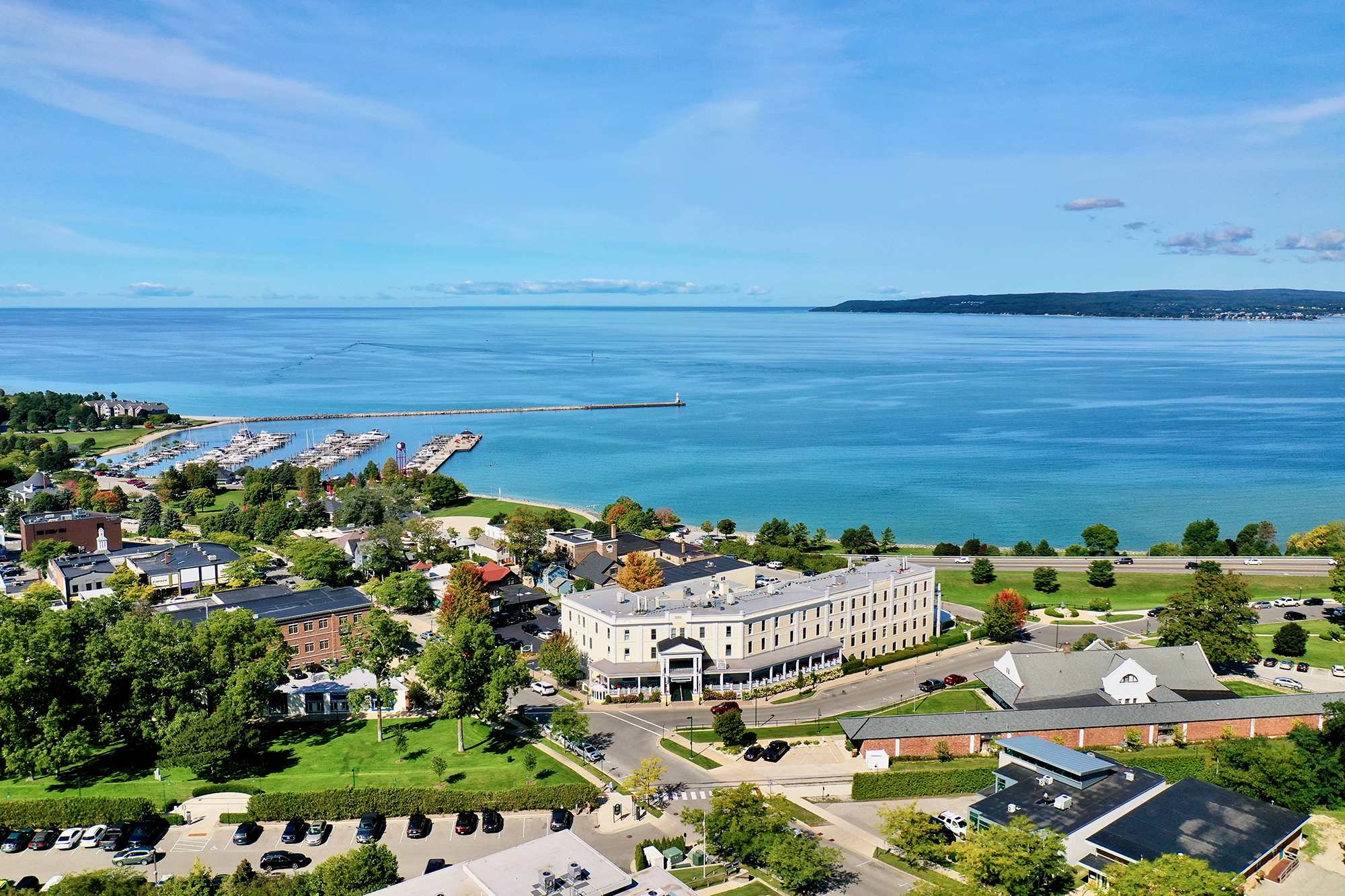 Aerial View of the Perry Hotel - Only hotel downtown Petoskey Photo 2