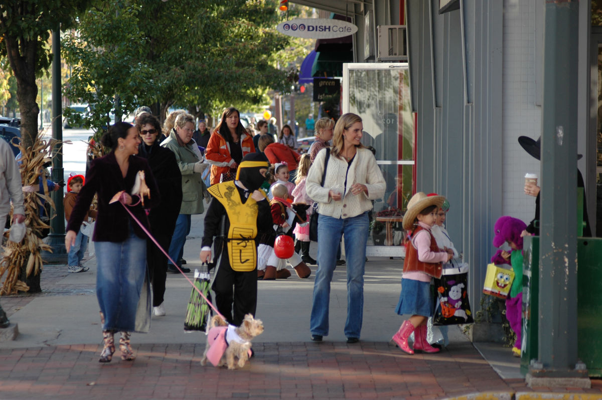 Downtown Traverse City Halloween Walk Michigan