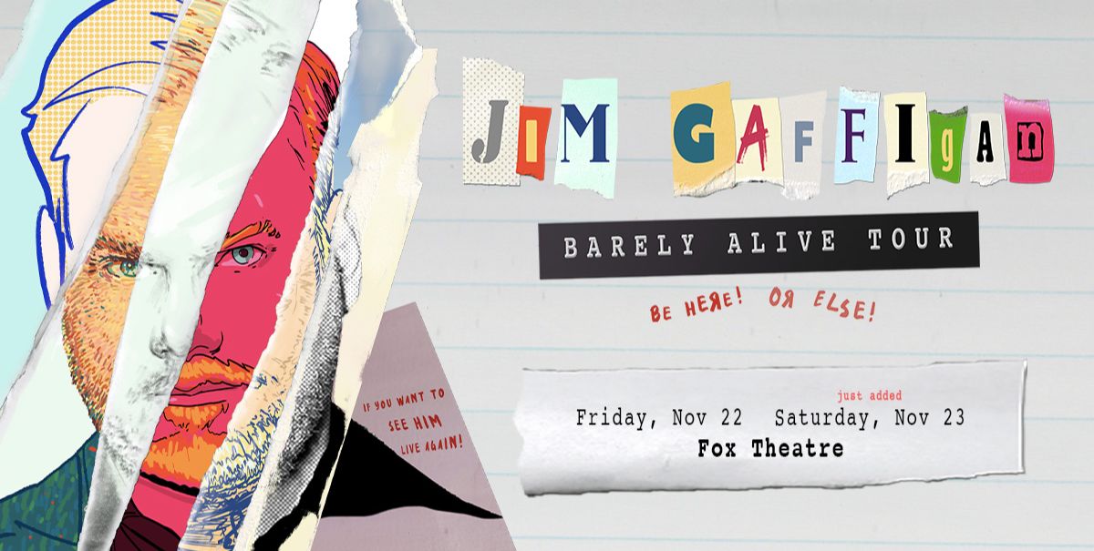 JIM GAFFIGAN “2024 Barely Alive Tour” Michigan