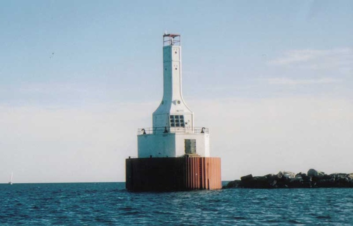 Portage Lake Upper Entry Light Michigan