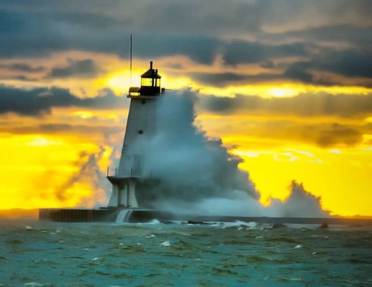 Stearns Park Beach Michigan