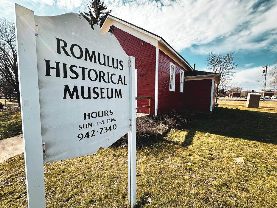 Exterior of the Romulus Historical Museum