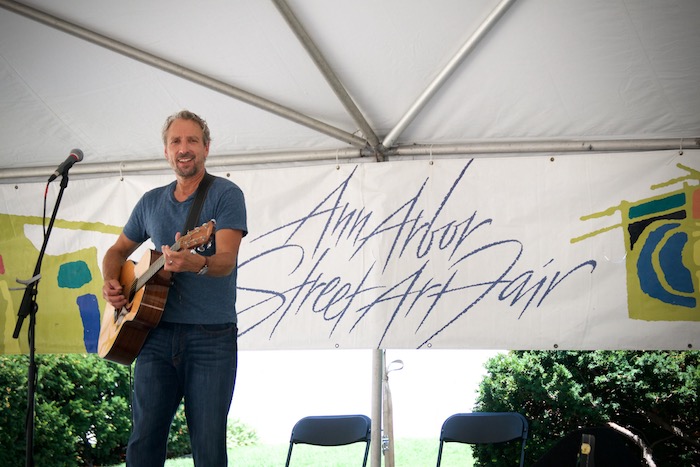 John D Lamb performing at Ann Arbor Street Fair
