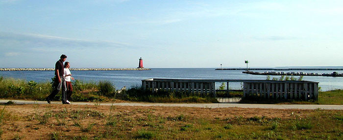 Boardwalk in Manistique