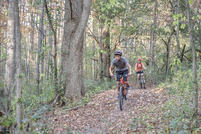 Bikers on DTE Energy Foundation Trial in Chelsea