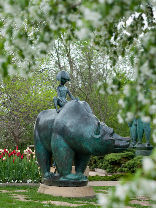 Boy and the Bear at Fredrik Meijer Gardens & Sculpture Park 